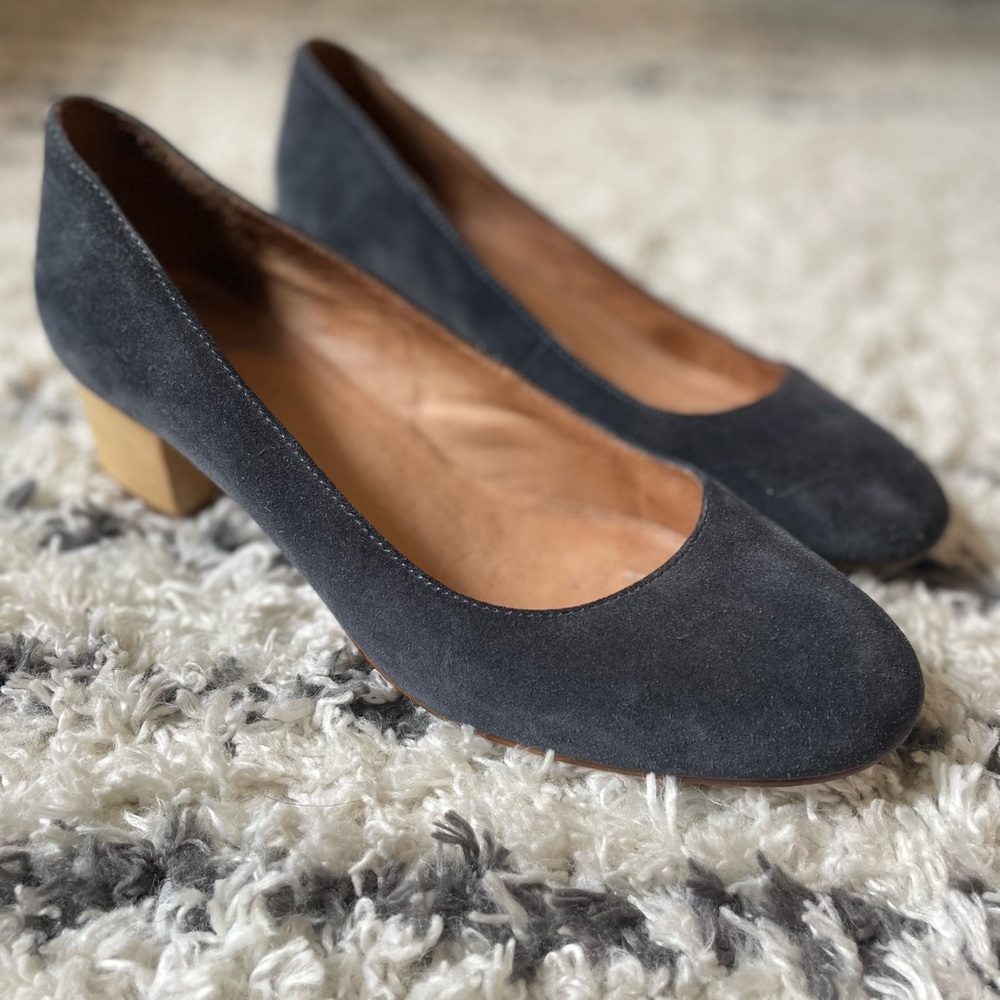 Madewell heels pumps navy, size 9